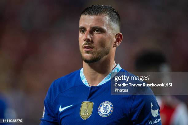 Mason Mount of Chelsea during a game between Arsenal FC and Chelsea FC at Camping World on July 23, 2022 in Orlando, Florida.