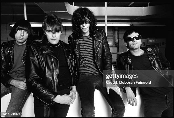 Deborah Feingold/Corbis via Getty Images) Portrait of the members of Punk group the Ramones, New York, New York, 1983. Pictured are, from left,...