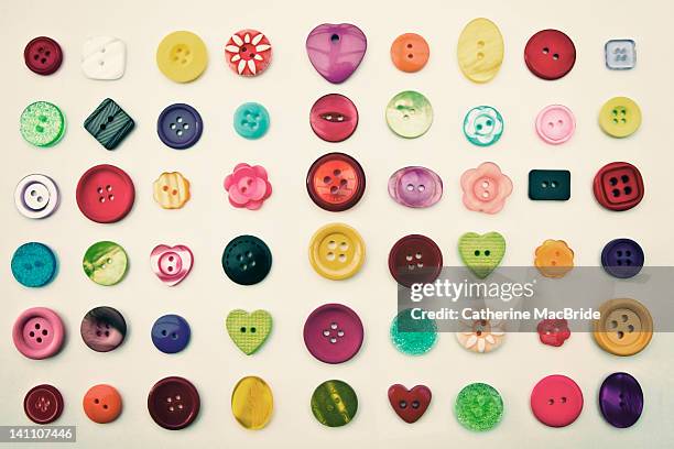 pretty buttons - collection stockfoto's en -beelden