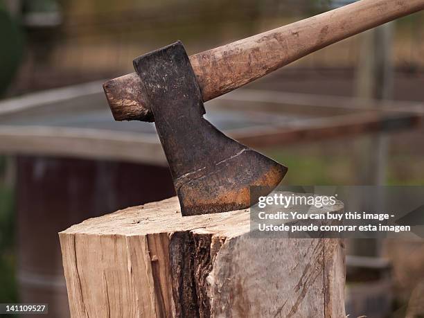 hacha - old axe - axe stock pictures, royalty-free photos & images