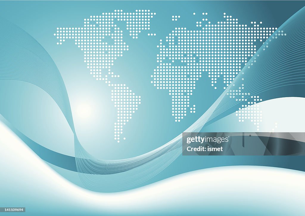 Spotted world on gradient