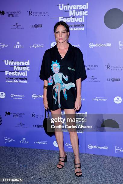 Actress Maria Hervas attends the Iggy Pop concert photocall at the Royal Theater on July 26, 2022 in Madrid, Spain.