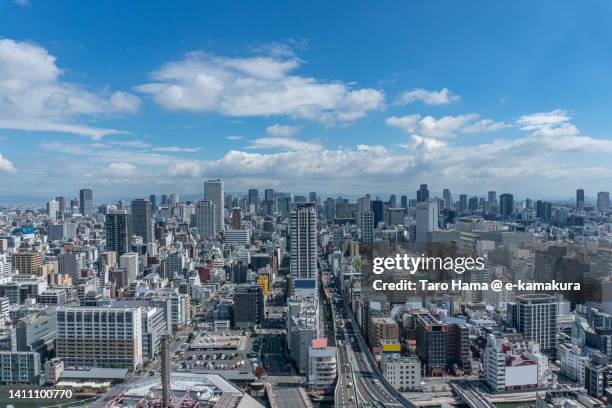 residential buildings in osaka city of japan - präfektur osaka stock-fotos und bilder