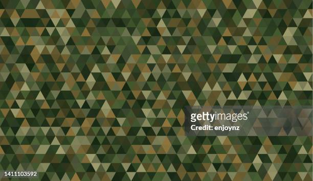 ilustrações de stock, clip art, desenhos animados e ícones de seamless camouflaged shapes wallpaper background - camoflague