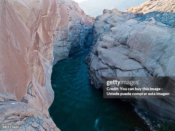 canyon at jachal river - comprar 個照片及圖片檔