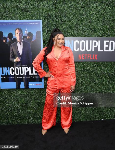 Tisha Campbell-Martin attends the premiere of Uncoupled S1 presented by Netflix at The Paris Theater on July 26, 2022 in New York City.
