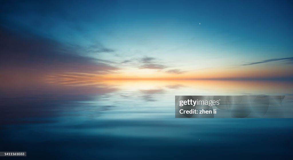 Sky reflecting in sea