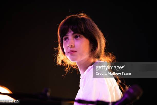 Clairo performs on stage at HISTORY as part of "The Sling Tour" on July 26, 2022 in Toronto, Ontario.