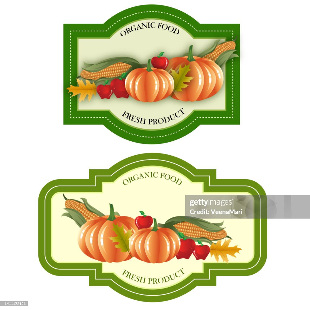 Food Labels Background Food Label Design High-Res Vector Graphic - Getty Images