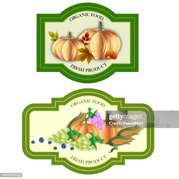 Food Tag Visual Food Label Design High-Res Vector Graphic - Getty Images