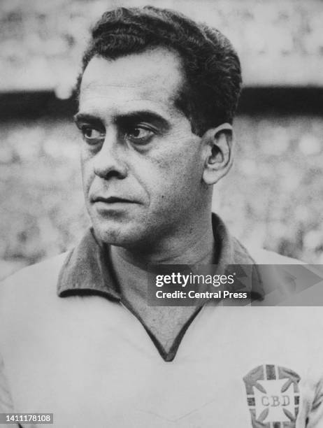 Portrait of Brazilian footballer Paulo Henrique, Full Back for the Brazilian National Football Team before a friendly game against Atletico Madrid on...