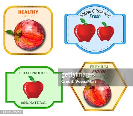 Food Tag Visual Food Label Design High-Res Vector Graphic - Getty Images