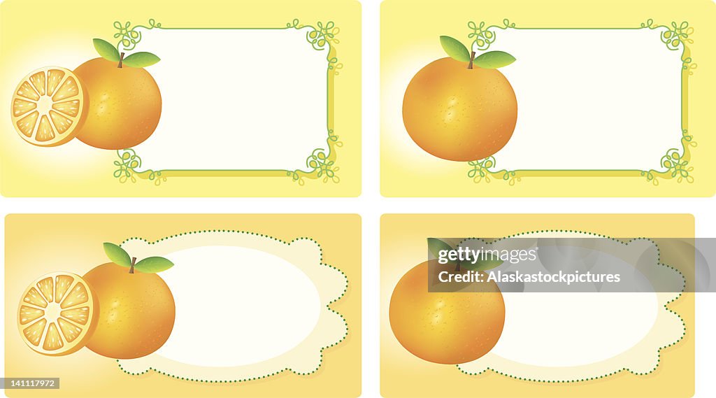 Oranges For Label Fresh Orangelabels High-Res Vector Graphic - Getty Images