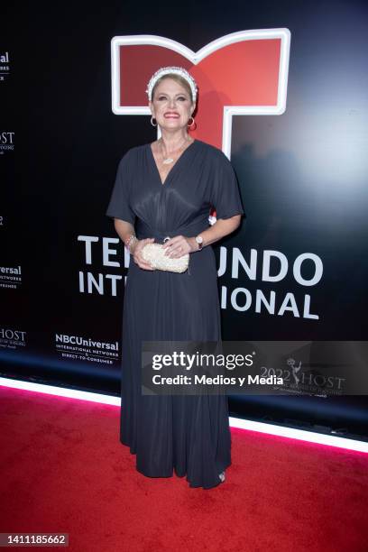 Erika Buenfil poses for photo during Premios Host 2022 by Telemundo, at Four Seasons Hotel on July 26, 2022 in Mexico City, Mexico.