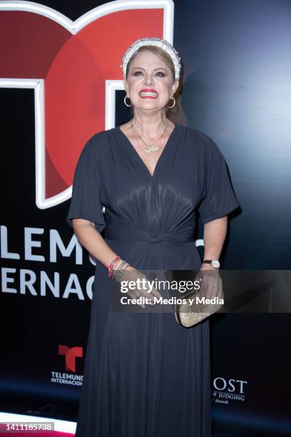 Erika Buenfil poses for photo during Premios Host 2022 by Telemundo, at Four Seasons Hotel on July 26, 2022 in Mexico City, Mexico.