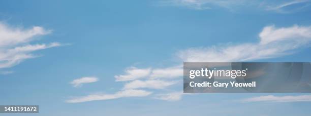 wispy clouds in the sky - cirrus stock pictures, royalty-free photos & images