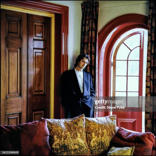 British musician, songwriter, and producer Mike Oldfield, Berkshire, UK, 16th March 1993.