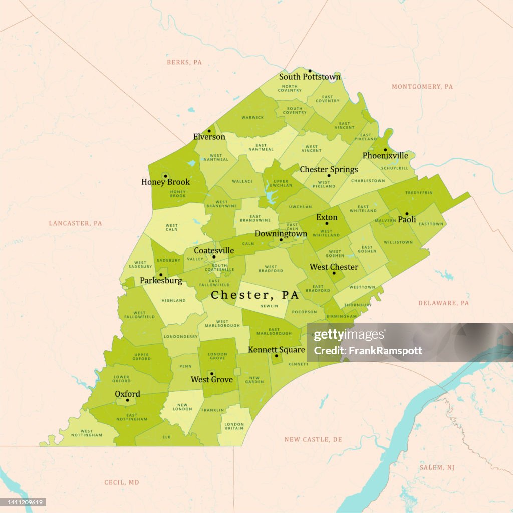 Chester County Zip Code Map Chester County Pennsylvania Zip Code