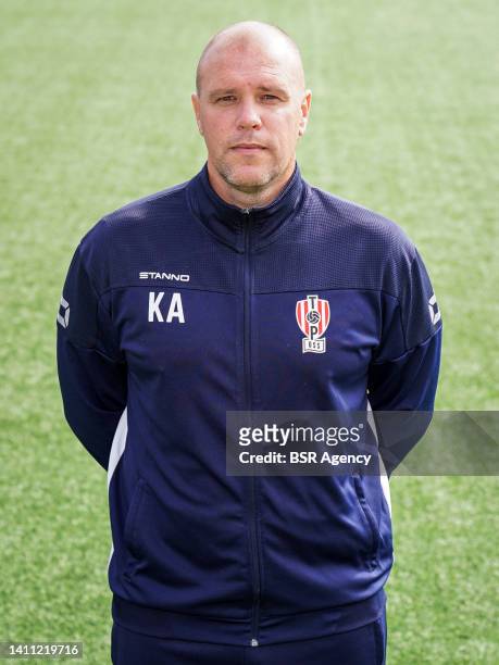 Kristof Aelbrecht of TOP Oss during a Press Photocall of TOP Oss at the Frans Heesen Stadion on July 27, 2022 in Oss, Netherlands.