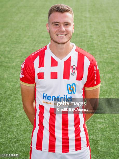 Milan Hilderink of TOP Oss during a Press Photocall of TOP Oss at the Frans Heesen Stadion on July 27, 2022 in Oss, Netherlands.