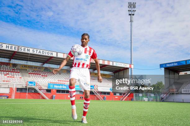 Jearl Margaritha of TOP Oss during a Press Photocall of TOP Oss at the Frans Heesen Stadion on July 27, 2022 in Oss, Netherlands.