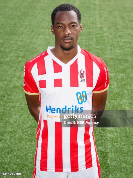 Ilounga Pata of TOP Oss during a Press Photocall of TOP Oss at the Frans Heesen Stadion on July 27, 2022 in Oss, Netherlands.