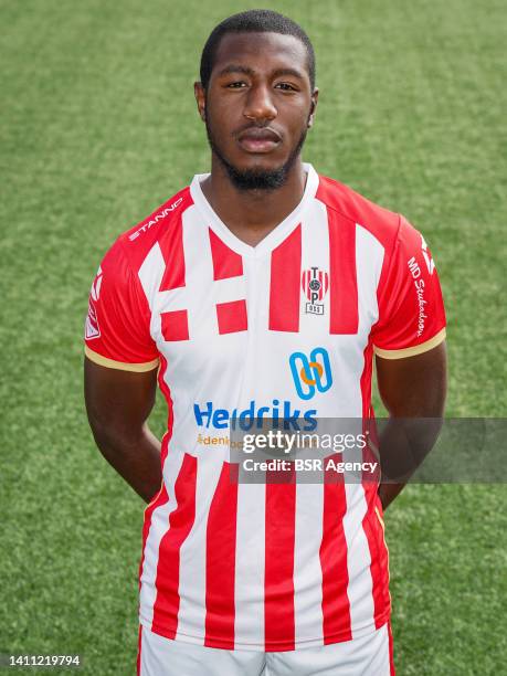 Kyvon Leidsman of TOP Oss during a Press Photocall of TOP Oss at the Frans Heesen Stadion on July 27, 2022 in Oss, Netherlands.