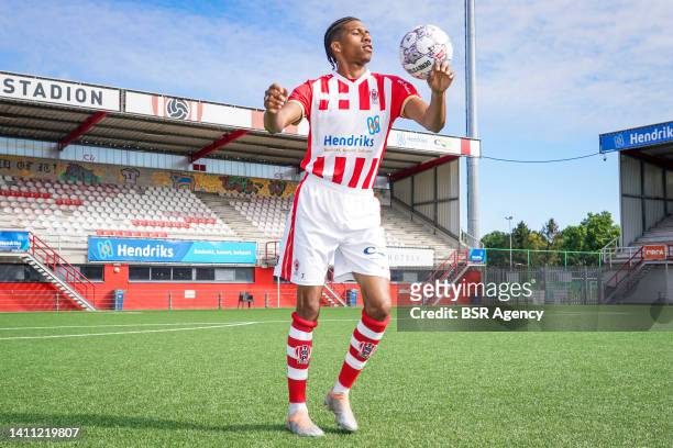 Jearl Margaritha of TOP Oss during a Press Photocall of TOP Oss at the Frans Heesen Stadion on July 27, 2022 in Oss, Netherlands.