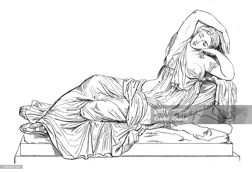 Antique illustration: Greek Art, Ariadne