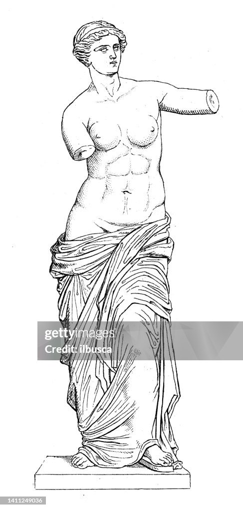 Antique illustration: Greek Art, Venus de Milo