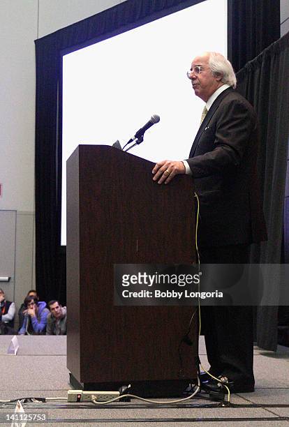 Frank Abagnale speaks onstage at Catch Me If You Can: Frank Abagnale 10 Years Later during the 2012 SXSW Music, Film + Interactive Festival at Austin...