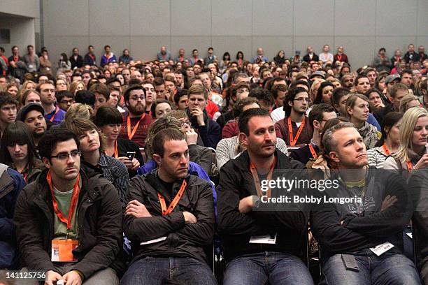 View of the audience at Catch Me If You Can: Frank Abagnale 10 Years Later during the 2012 SXSW Music, Film + Interactive Festival at Austin...