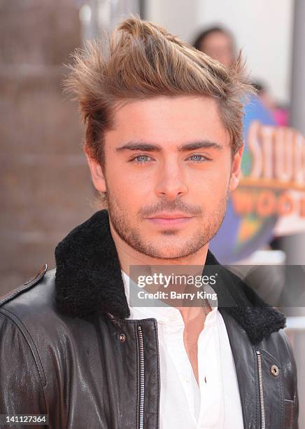 Actor Zac Efron attends the premiere of Dr. Seuss' 'The Lorax' at Universal Studios Hollywood on February 19, 2012 in Universal City, California.