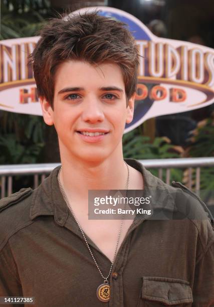 Actor Brandon Tyler Russell attends the premiere of Dr. Seuss' 'The Lorax' at Universal Studios Hollywood on February 19, 2012 in Universal City,...