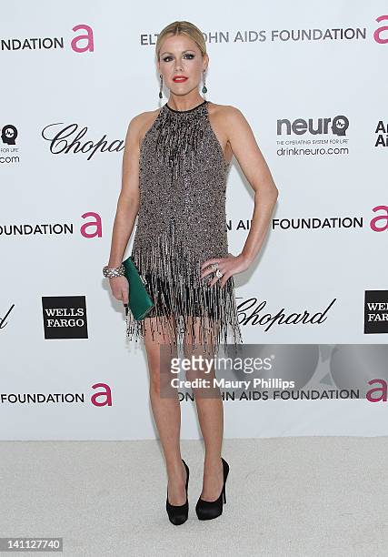 Kathleen Robertson arrives at the 20th Annual Elton John AIDS Foundation Academy Awards Viewing Party at Pacific Design Center on February 26, 2012...