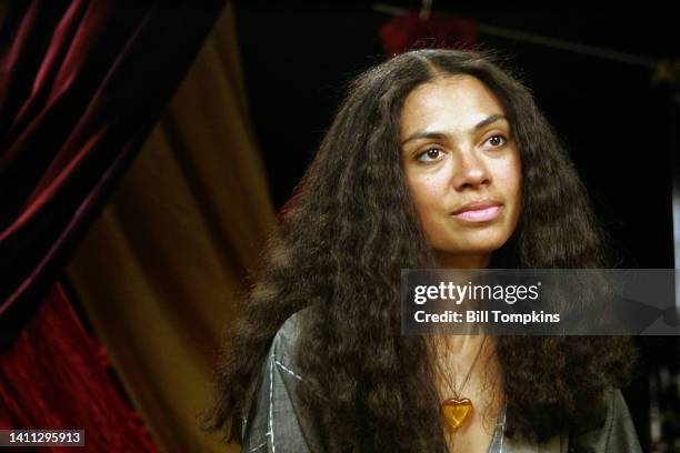 March 27: MANDATORY CREDIT Bill Tompkins/Getty Images Amel Larrieux March 27, 2006 in New York City.