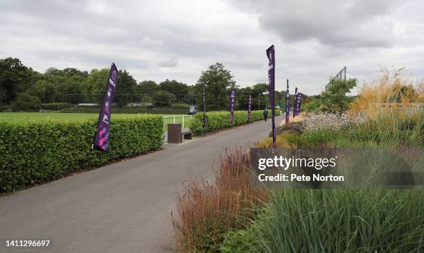 General view prior to the Next Gen London match between West Ham United and Crystal Palace at Tottenham Hotspur Training Centre on July 27, 2022 in...