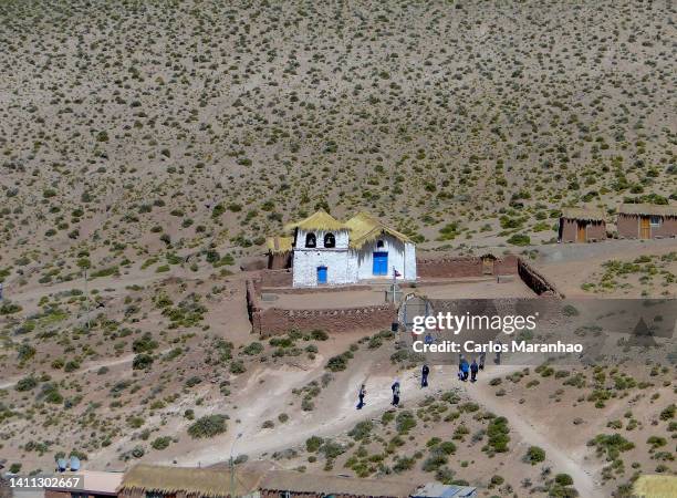 church in the atacama desert - アントファガスタ地域 ストックフォトと画像