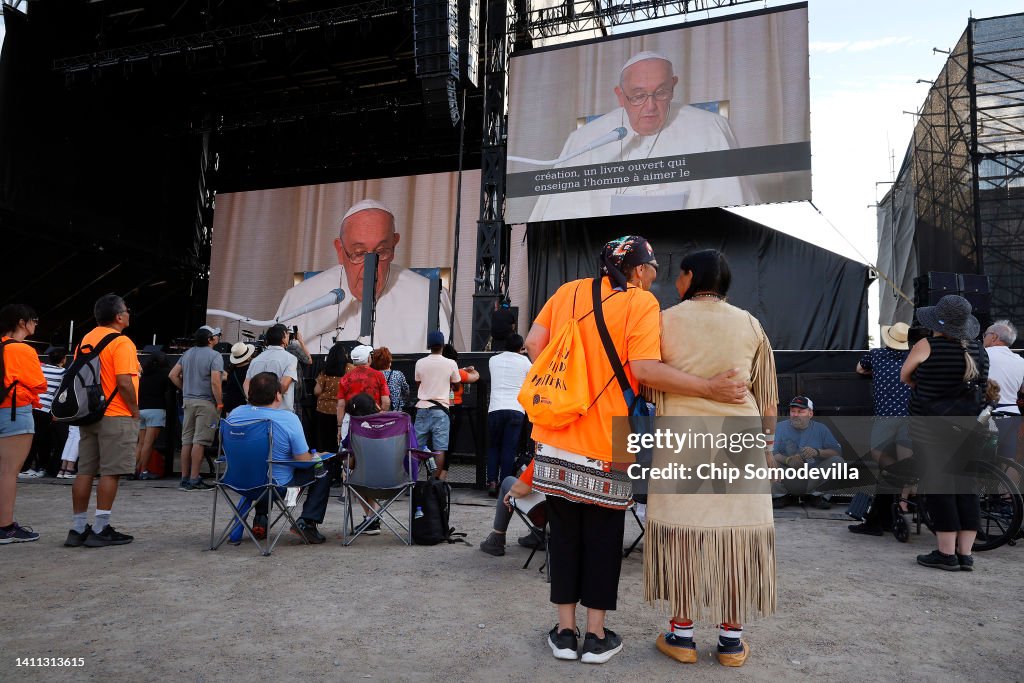 Pope Francis Visits Canada To Meet With Indigenous Communities