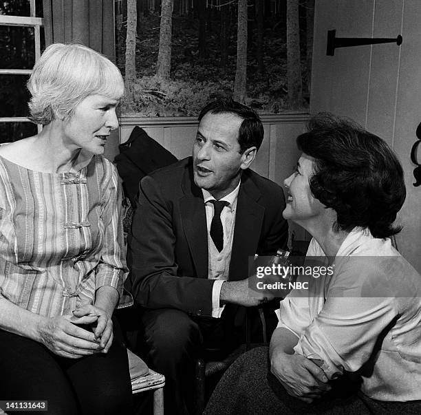 The Margaret Bourke White Story" Episode 116 -- Pictured: Photographer Margaret Bourke-White, actor Eli Wallach, actress Teresa Wright in December...