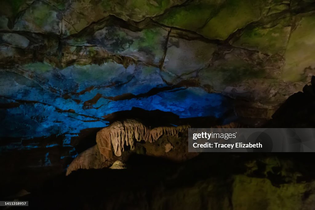 Labradorite colored cave