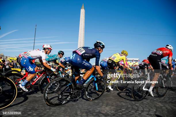 Nelson Oliveira of Movistar Team competes during the 109th Tour de France 2022, Stage 21 a 115,6 km stage from Paris La Defense to Paris Champs...