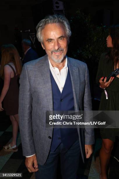 David Feherty, television commentator, is seen during the welcome party for the LIV Golf Invitational - Bedminster at Gotham Hall on July 27, 2022 in...