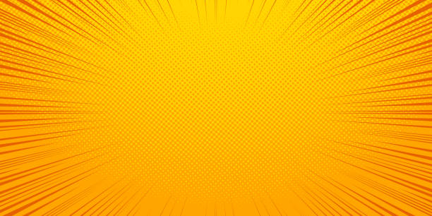 bright orange and yellow rays vector background - summer background stock illustrations