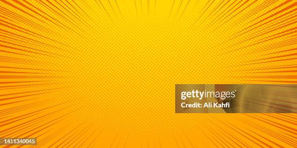 bright orange and yellow rays vector background - backdrop stock illustrations