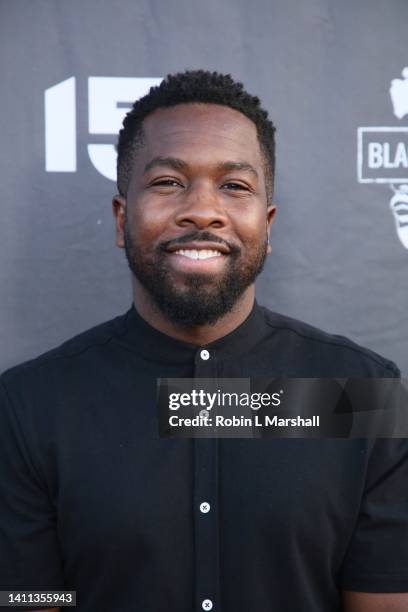 John Elie arrives at "Remember" Private Screening & Q&A at CAGES on July 27, 2022 in Los Angeles, California.