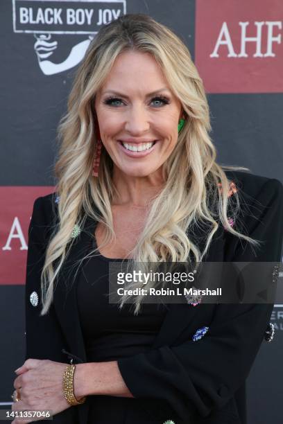 Braunwyn Windham Burke of "Real Housewives of Orange County" arrives at "Remember" Private Screening & Q&A at CAGES on July 27, 2022 in Los Angeles,...