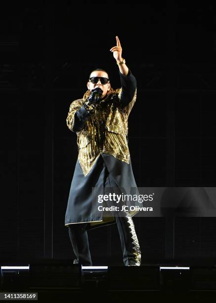 Recording artist Daddy Yankee performs onstage at The Kia Forum on July 27, 2022 in Inglewood, California.