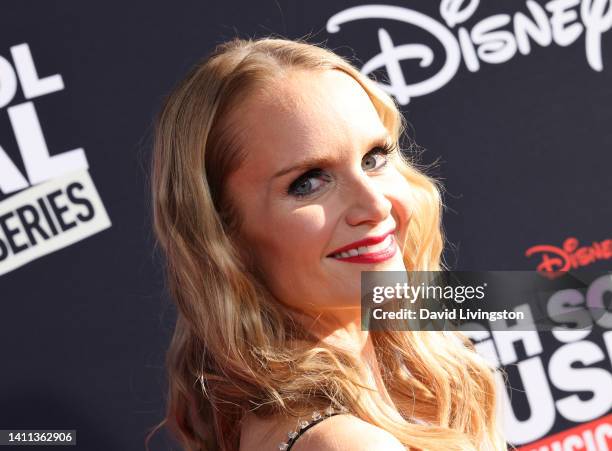 Kate Reinders attends Disney+ "High School Musical: The Musical: The Series" Season 3 premiere at Walt Disney Studios on July 27, 2022 in Burbank,...