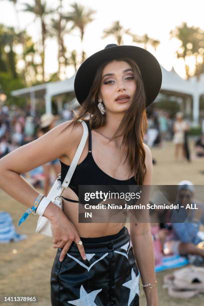 Sarah Posch during 2022 Coachella Valley Music & Arts Festival on April 23, 2022 in Indio, California.